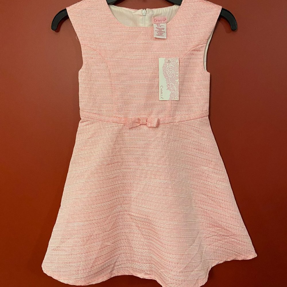 Camilla Girl's Pink Sparkle Formal Dress - Size 6 - NWT